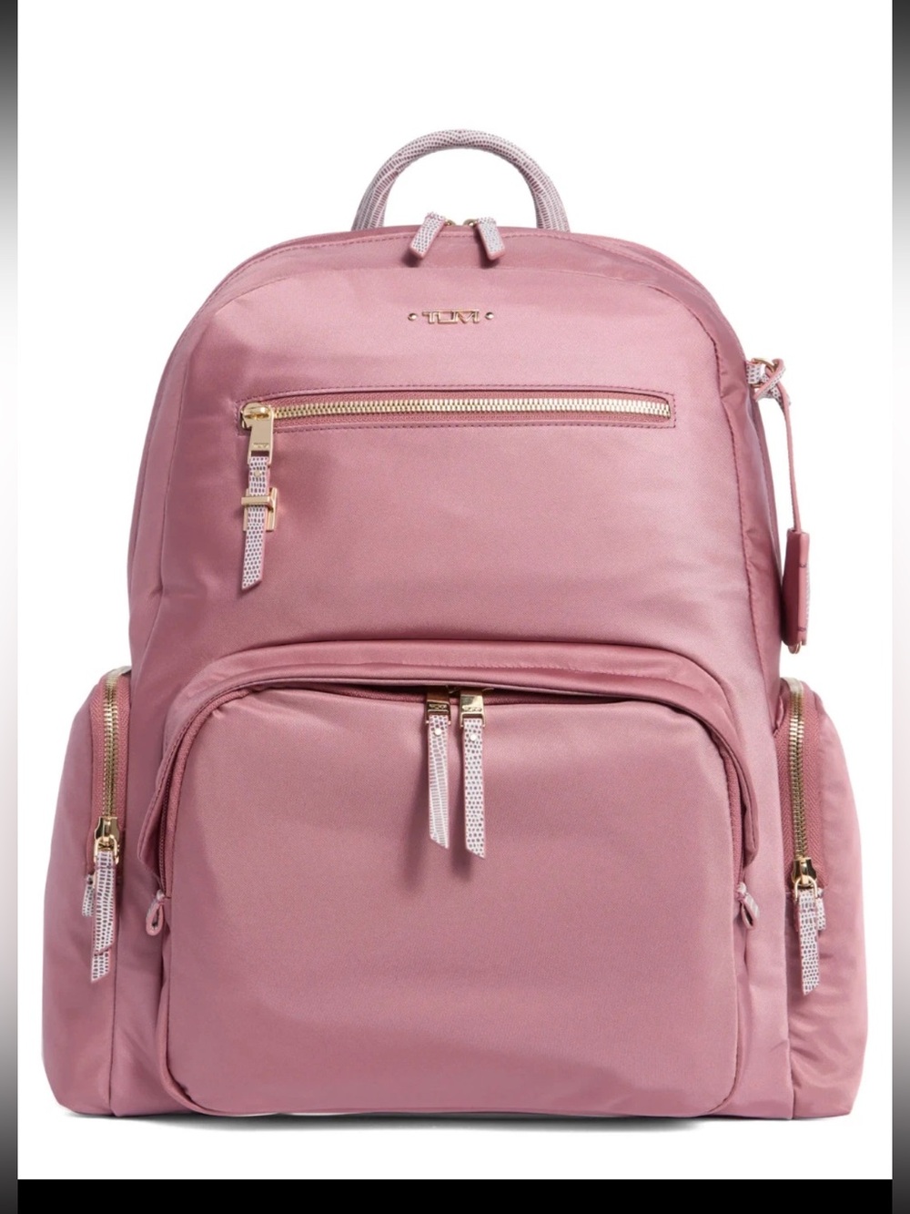 Tumi Voyageur CAREN 17.0” Nylon Laptop Backpack ROSA PINK W/ ROSE GOLD NWT